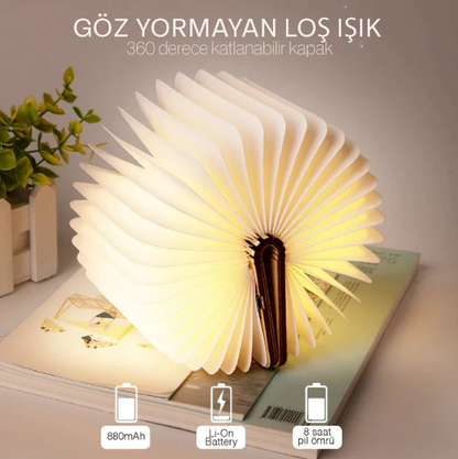 LedBook® Dekoratif ve Fonksiyonel Kitap Tasarımlı Gece Lambası